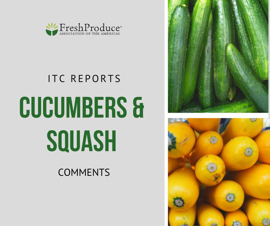 ITC Reports Confirm Mexican Imports Needed to Meet Increased U.S. Consumer Demand For Cucumbers and Squash